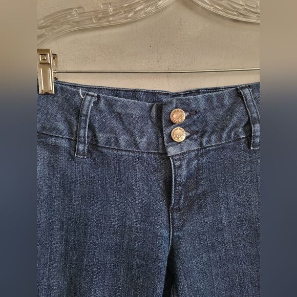 Mossimo Dark Wash Low Rise Bootcut Jean Trouser Sz 6 VTG - Picture 3 of 11
